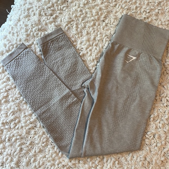 Gymshark Vital Seamless Leggings - Light Grey Marl, size Small - Picture 4 of 4